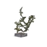 John Behan RHA (B.1938) Flight of Birds Bronze, 38cm high (15") (including base)