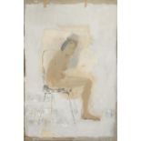 Basil Blackshaw RUA HRHA (1932-2016) Seated Figure Oil on canvas, 183 x 122cm (72 x 48") Signed