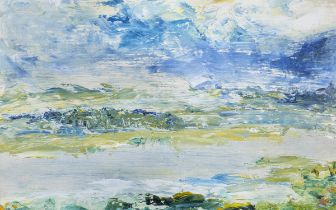 Jack Butler Yeats RHA (1871-1957) The Woods in The Bay / The Woods and The Bay (1955) Oil on