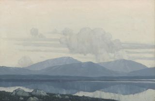 Paul Henry RHA (1877-1958) Evening, c.1924-5 Oil on canvas, 39 x 59cm (15¼ x 23 ¼")