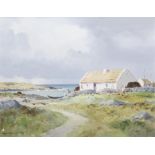 Maurice C. Wilks ARHA RUA (1910 - 1984) Western Landscape At Ballyconneely, Connemara Oil on