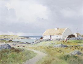 Maurice C. Wilks ARHA RUA (1910 - 1984) Western Landscape At Ballyconneely, Connemara Oil on