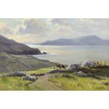 Frank McKelvey RHA (1895-1974) Evening, Atlantic Drive Oil on canvas, 60 x 90cm (23½ x