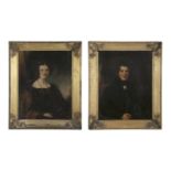 TREVOR THOMAS FOWLER (1800-1881) Portraits of Henry and Elizabeth Ridgway of Waterford, Half