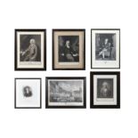 A COLLECTION OF PRINTS including several portraits of Henry Grattan; Portrait of David La Touche;