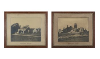 TWO FRAMED PHOTOGRAPHS BY W.LAWRENCE OF DUBLIN - Ardfert Abbey, Co. Kerry - Quinn Abbey, Co. Clare