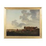DUTCH SCHOOL, 19TH CENTURY A Cowherd with Cattle Oil on canvas, 59 x 74cm Provenance: Drummin House,