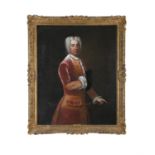 ANTHONY LEE (FL.1735-1767) Portrait of William Congreve Three-quarter length, standing, wearing an