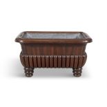 A WILLIAM IV MAHOGANY OPEN WINE COOLER 80 x 55 x 44cm high