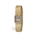 A MID-20TH CENTURY, 18CT GOLD, WRISTWATCH BY PIAGET 17 jewels - Cal-6N, movement nr 622599,