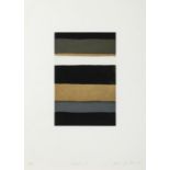 SEAN SCULLY (B.1945) Horizon I Aquatint, Edition 30/40 54 x 39cm Signed, inscribed and dated