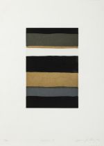 SEAN SCULLY (B.1945) Horizon I Aquatint, Edition 30/40 54 x 39cm Signed, inscribed and dated