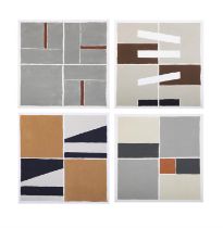 RONNIE TALLON (1927-2014) Four Squares I, II, V, VI Lithograph, 595 x 57cm (sheet