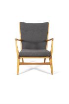 HANS WEGNER (1914 - 2007) Model 'AP-16' Easy Chair by Hans Wegner in oak. Denmark. 76 x 71.