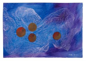 ANNE YEATS (1919-2001) Fruit on a White Cloth (1994) Oil on paper, 22.6 x