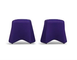 BOSS DESIGN A pair of Hoot Stools by Boss Design, with maker's label. 50 x 37 x 46cm(h)