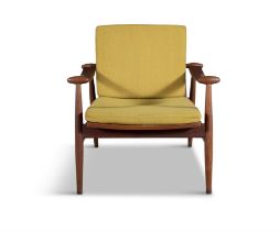 FINN JUHL (1912 - 1989) 'Spade' lounge chair in teak by Finn Juhl, produced by France & Daverkosen.