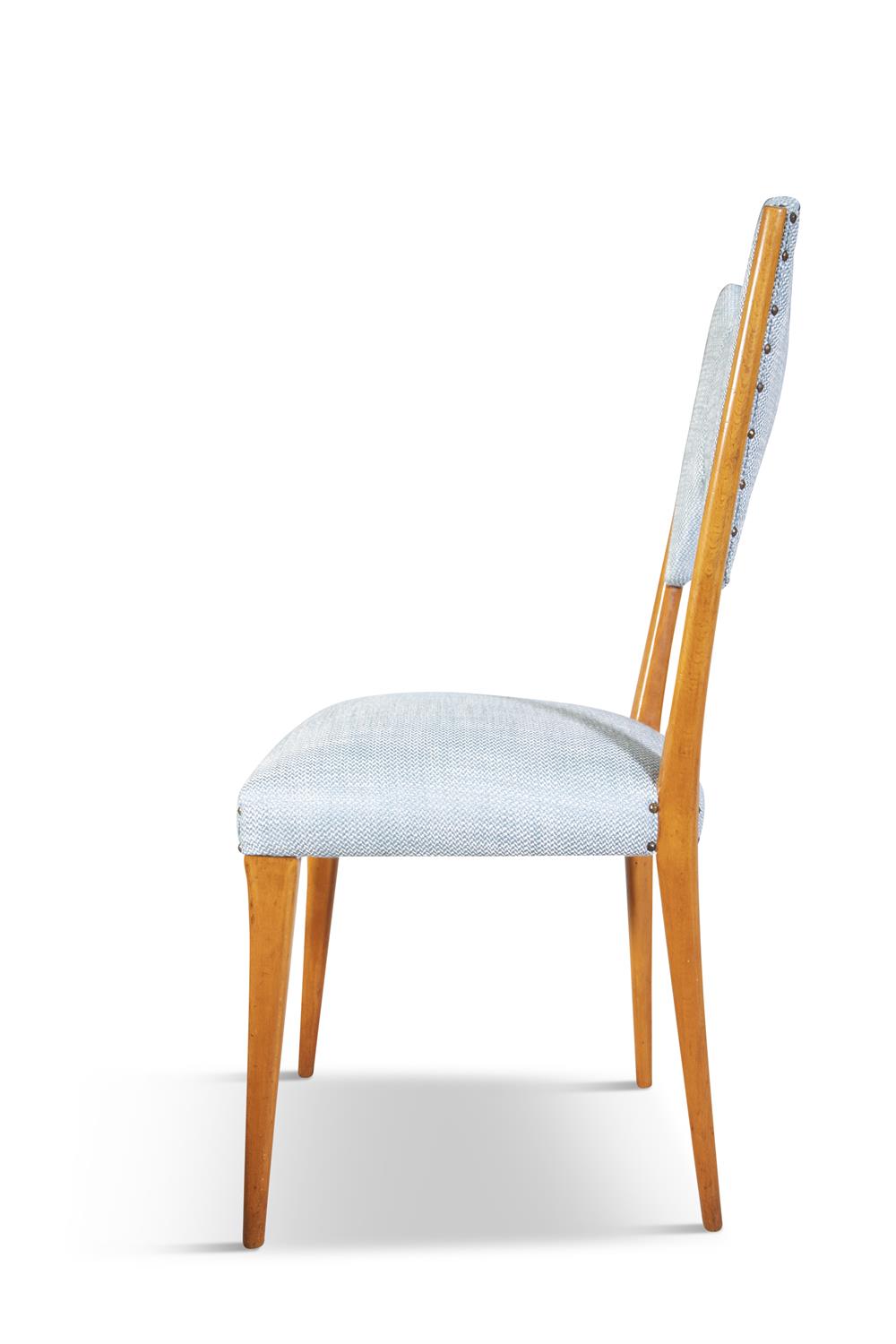 MELCHIORRE BEGA A set of six chairs, attrib. to Melchiorre Bega, recently upholstered. Italy, c. - Image 5 of 6