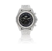 A STAINLESS STEEL AUTOMATIC CALENDAR CHRONOGRAPH WRISTWATCH, BY BREITLING FOR BENTLEY Cal-25B