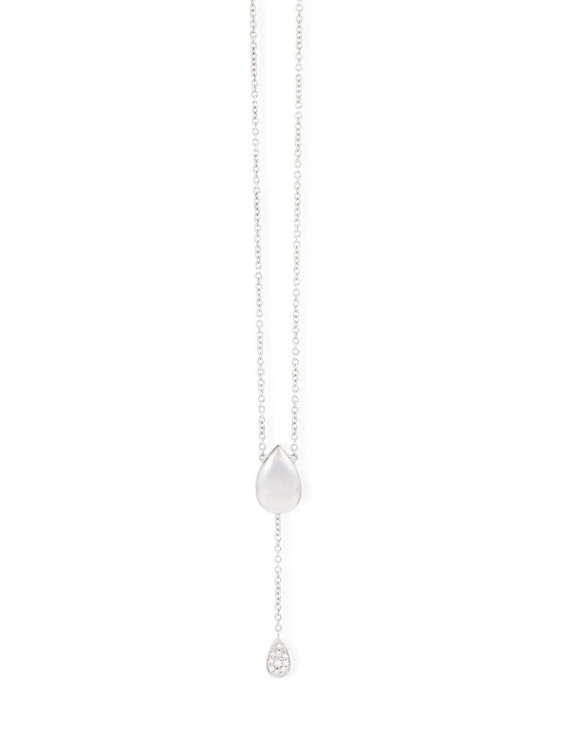 A DIAMOND 'LIMELIGHT' PENDANT NECKLACE, BY PIAGET The cable-link chain suspending a pear-shaped