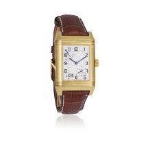 AN 18K GOLD REVERSO GRANDE DATE WITH 8-DAY POWER RESERVE BRACELET WATCH, BY JAEGER-LECOULTRE,