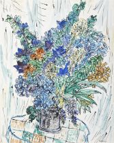 Basil Ivan Rakoczi (1908 - 1979) A Flower Piece Indian ink and watercolour, 60 x 40cm (23½ x