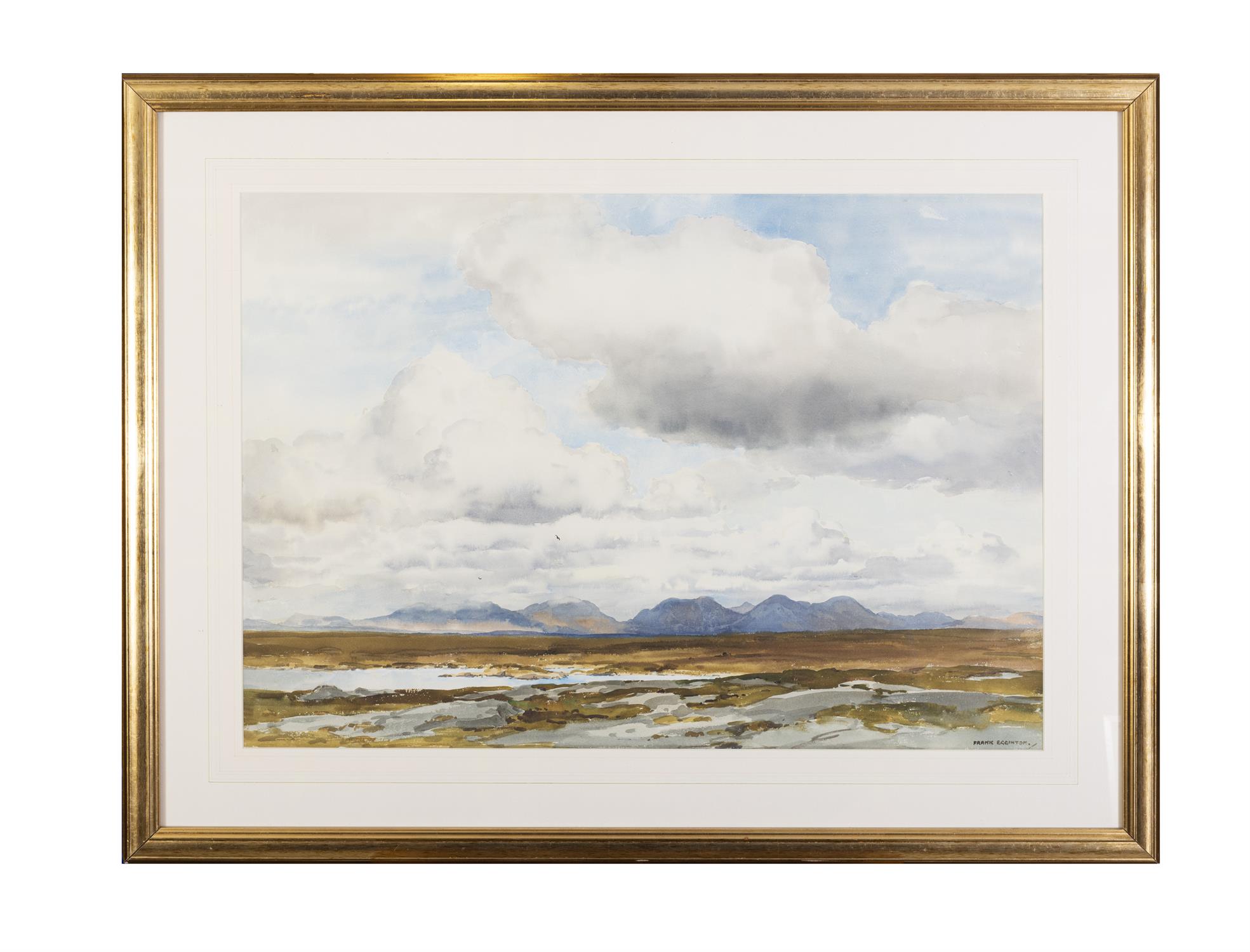 Frank Egginton RCA FIAL (1908-1990) The Twelve Bens, Connemara Watercolour, 52 x 74cm (20½ x - Image 2 of 4