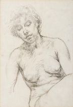 Sir William Orpen RA RHA (1878 - 1931) Study from Life - Female Nude Charcoal,