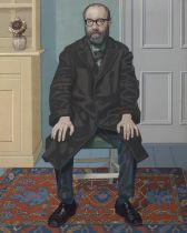 Edward McGuire RHA (1932-1986) Pearse Hutchinson Oil on canvas, 132 x 107cm (52 x 42") Signed