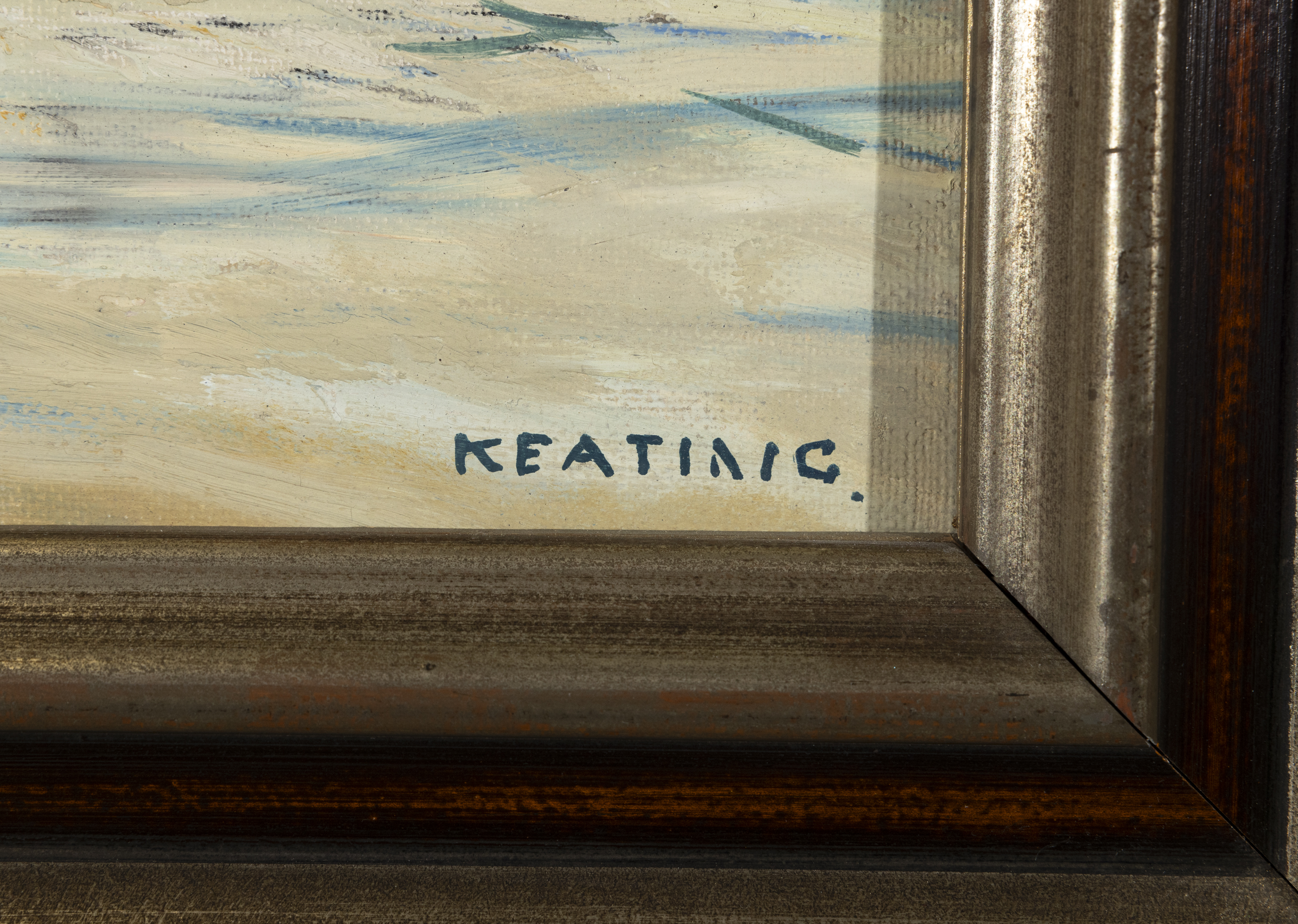 Sean Keating PPRHA HRA HRSA (1889-1977) Flat Calm Oil on board, 47 x 60cm, (18.5 x 23. - Image 3 of 4