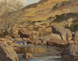 Maurice C. Wilks RUA ARHA (1910 - 1984) Autumn Sunlight Oil on canvas, 40 x 50cm (15¾ x