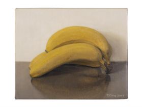 Comhghall Casey (b. 1976) Five Bananas Oil on linen, 20 x 25cm (7¾ x 9¾") Signed and dated