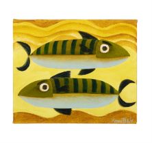 Graham Knuttel (1954 - 2023) Fish Life Oil on canvas, 25 x 30cm (9¾ x 11¾") Signed