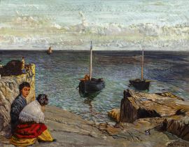Sean Keating PPRHA RSA RA (1889-1977) Aran Harbour Oil on canvas, 70 x 91cm (27½ x