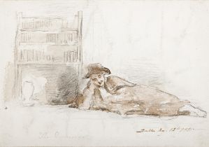 Sir David Wilkie RA (1785-1841) The Dreamer Pencil and watercolour on paper, 12.7 x 17.