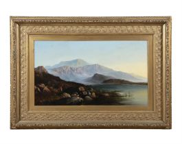 WALTER WILLIAMS (1834-1906) 'Lynn Y Girth Craig, North Wales' Oil on canvas, 56 x 96.
