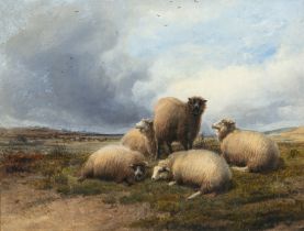 ATTRIBUTED TO THOMAS SYDNEY COOPER Sheep in a Pastoral Landscape Oil on canvas, 29.5 x 39.