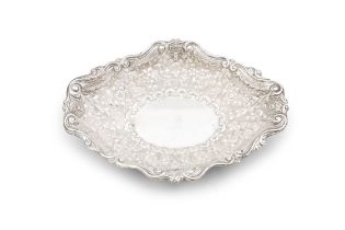 A VICTORIAN EMBOSSED SILVER FRUIT BASKET, London c.1892, mark of Horace Woodward & Co.,