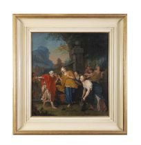 ITALIAN SCHOOL, 18TH CENTURY Figures at a Well Oil on canvas, 58 x 53cm