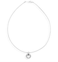 ***Please note: this is not a diamond pendant, as described in catalogue*** A silver pendant by T