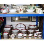 A Noritake porcelain “Goldmere” extensive 104-piece dinner, tea & coffee service, two Bridgewater po