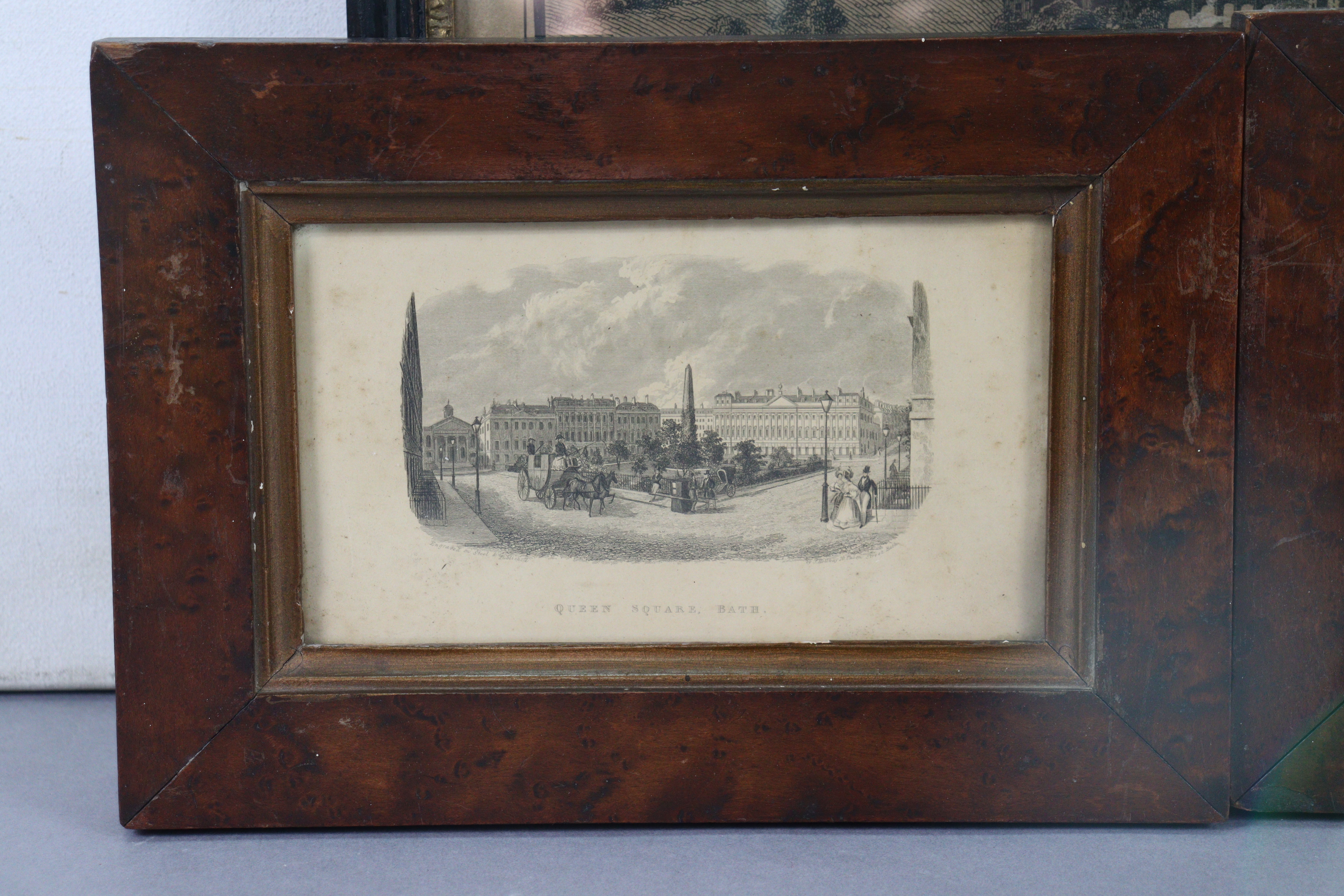 A set of ten 19th century black & white engravings of Bath views, 3¾” x 6¼”, in matching glazed - Image 8 of 11