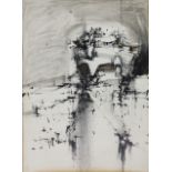 IAN BLACK (b. 1929) An abstract study in charcoal & mixed media on paper, signed & dated ’67; 30”