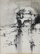 IAN BLACK (b. 1929) An abstract study in charcoal & mixed media on paper, signed & dated ’67; 30”