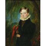 ENGLISH SCHOOL, early 19th century. Portrait of James Vickers (1817-1877), half-length, holding a