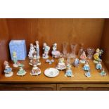 Two other Lladro Nao figure ornaments, a ditto Butterfly ornament (No 53), and various other