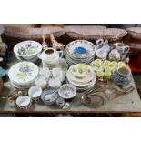 Various items of decorative china and pottery.
