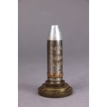 A WWII RAF 20mm shell inscribed “Battle of Britain London, October 1940.