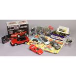 A Taiyo radio control “Mercedes Benz 5005L”, boxed, together with four model cars, various plastic