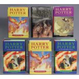 Three Harry Potter 1st Edition hard-back books “Harry Potter and the Order of the Phoenix” (2003 x